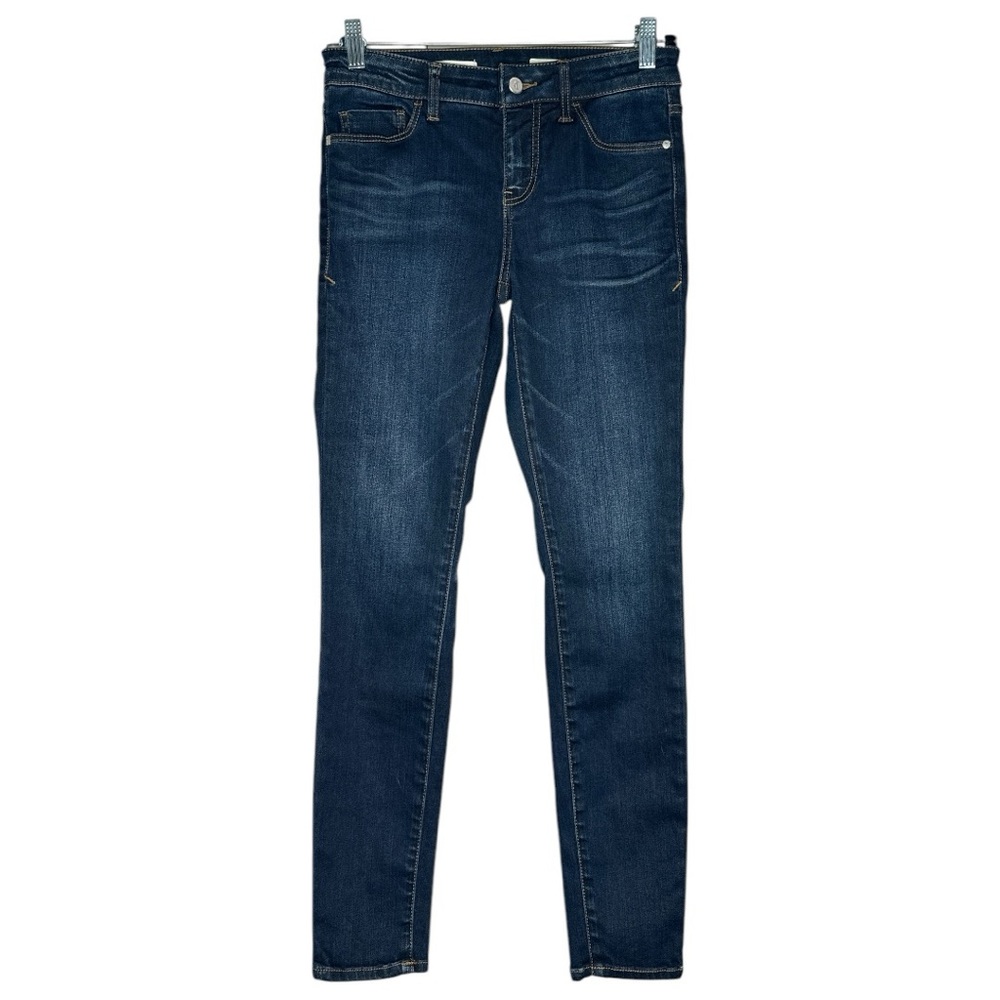 Pilcro and the Letterpress Stretch Dark Denim Skinny Jeans Script Size 26